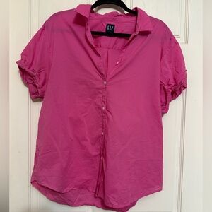 GAP Pink Button-Up Shirt